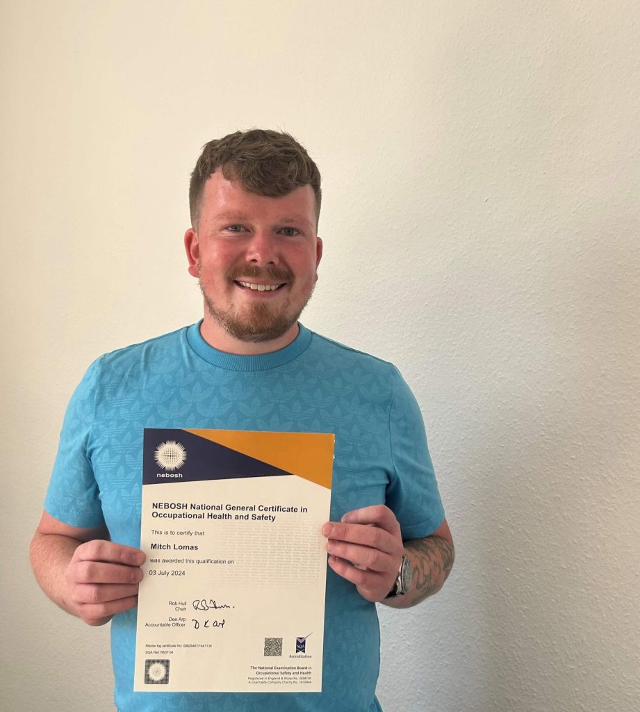 Image of a course picture, study guide, revision book, publication, icon or logo relating to an awarding body like NEBOSH, shown on the ACT Associates website.