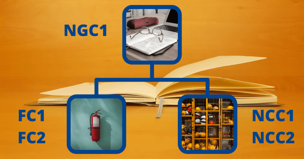 Image of a course picture, study guide, revision book, publication, icon or logo relating to an awarding body like NEBOSH, shown on the ACT Associates website.