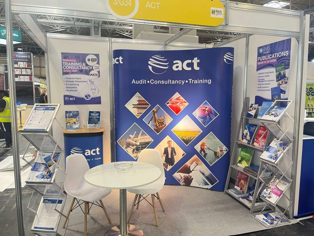 Image of a course picture, study guide, revision book, publication, icon or logo relating to an awarding body like NEBOSH, shown on the ACT Associates website.