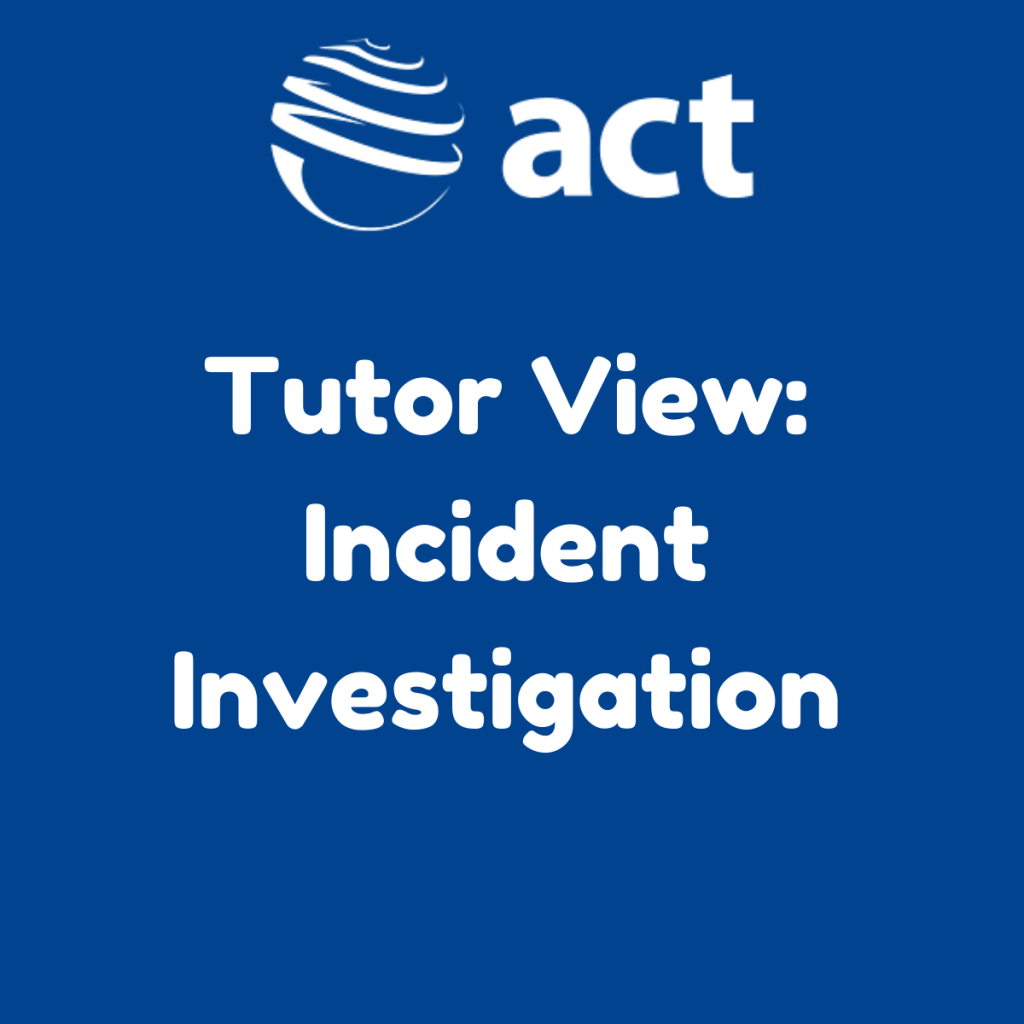 Image of a course picture, study guide, revision book, publication, icon or logo relating to an awarding body like NEBOSH, shown on the ACT Associates website.