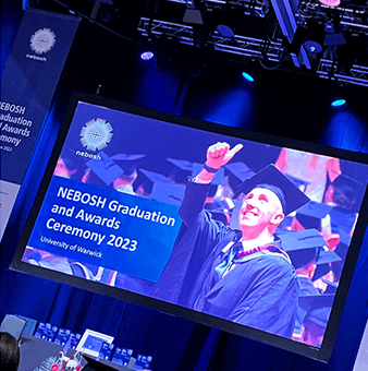 Image of a course picture, study guide, revision book, publication, icon or logo relating to an awarding body like NEBOSH, shown on the ACT Associates website.